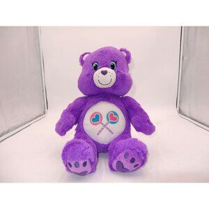 Build A Bear Workshop Care Bears Purple Share Bear 18" Plush from 2015 Retired